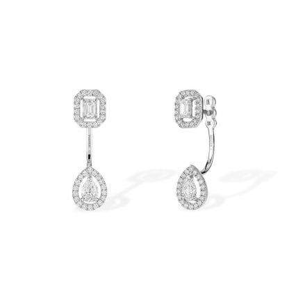 messika boucles d oreilles mytwin or blanc diamant 1 1 | Boucles d'oreilles My Twin Toi & Moi 0,15ct