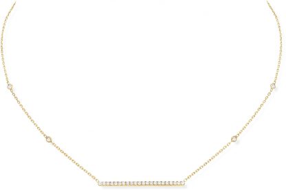 messika collier gatsby or jaune diamant 1 | Collier Gatsby barrette horizontale
